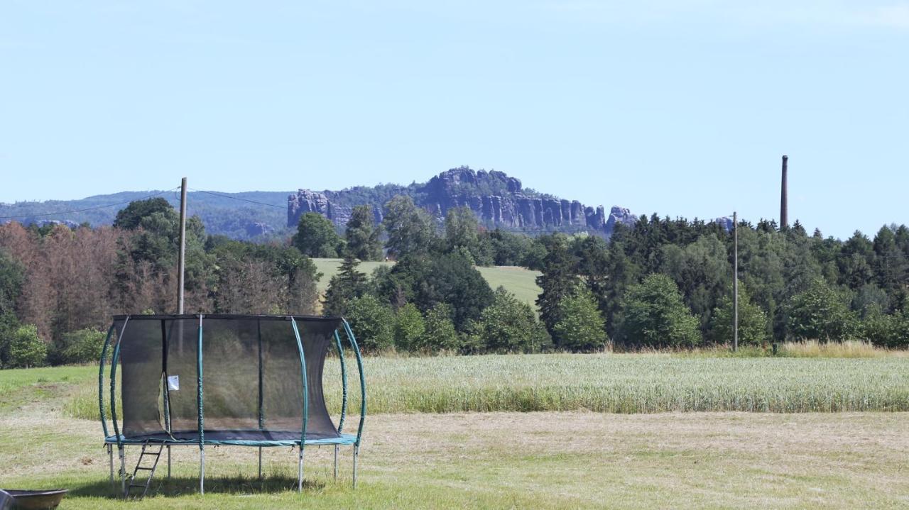 Auszeit Mit Weitblick In Der Saechsischen Schweiz - Kleiner Bauernhof Mit Tieren Und Wallbox Rathmannsdorf Extérieur photo