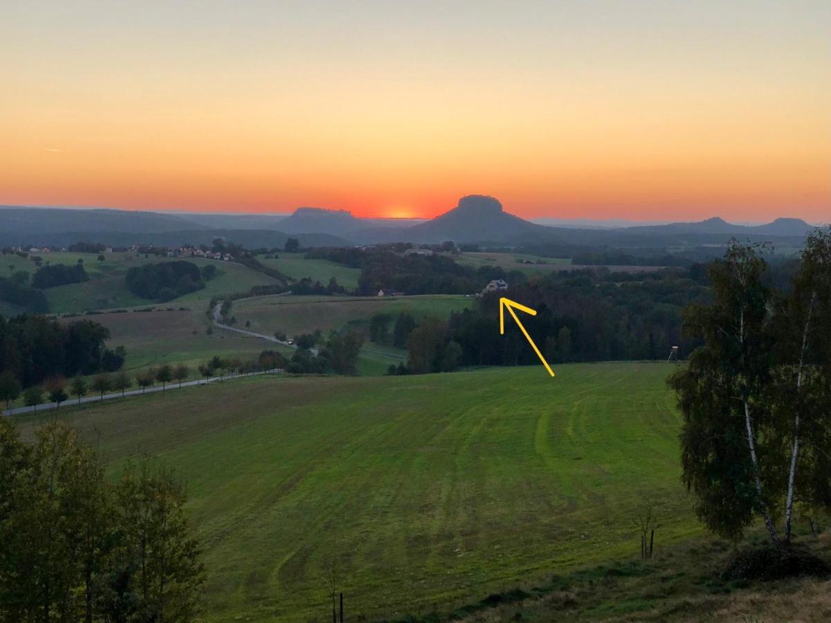 Auszeit Mit Weitblick In Der Saechsischen Schweiz - Kleiner Bauernhof Mit Tieren Und Wallbox Rathmannsdorf Extérieur photo